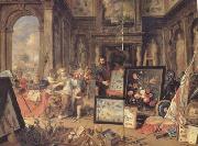 Jan Van Kessel Europe (centre panel) (mk14) France oil painting artist
